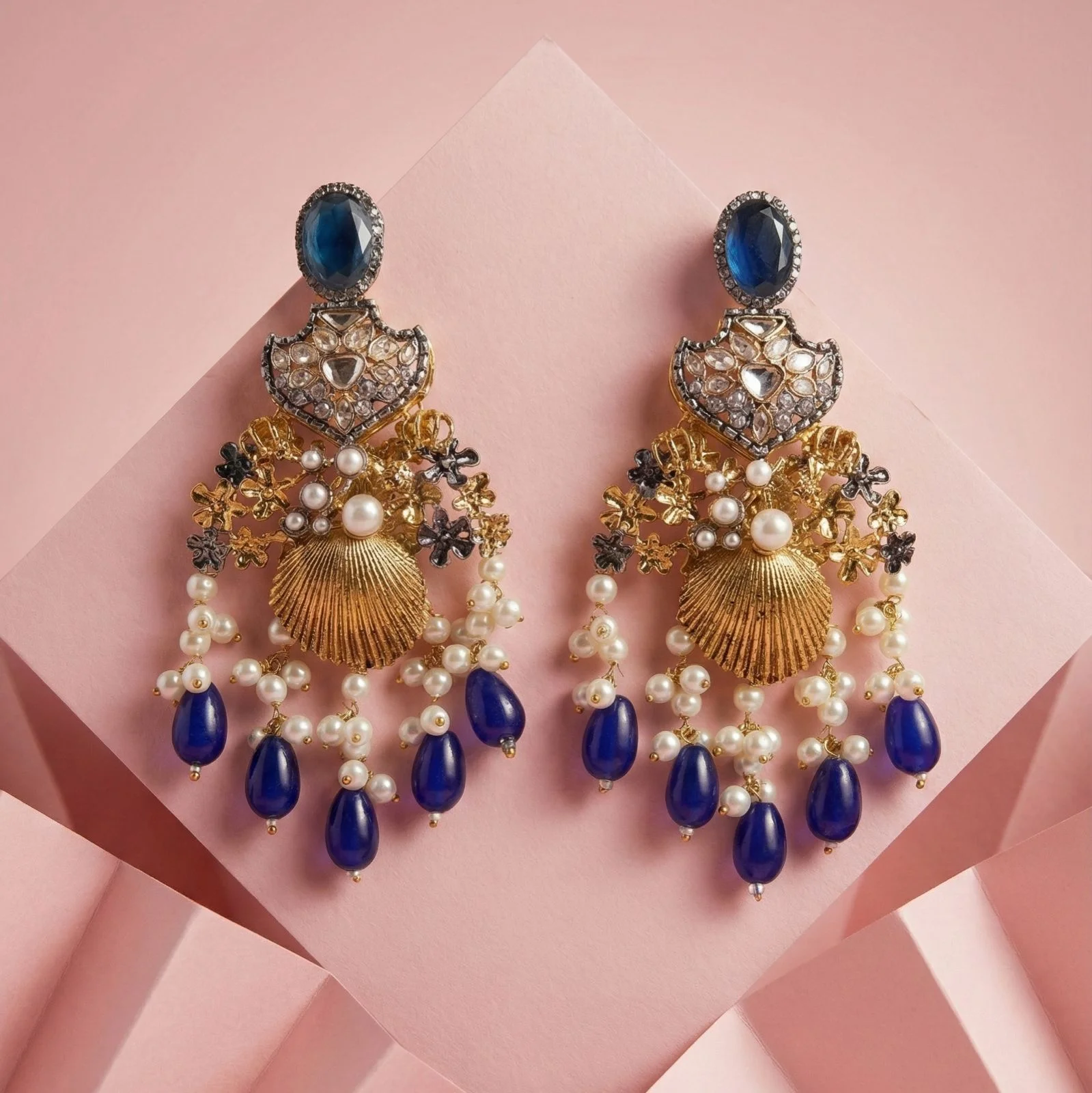 STYLISH BLUE EARRINGS