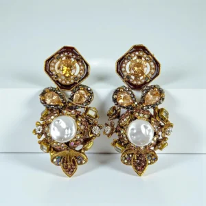 SQUARA BROWN EARRINGS