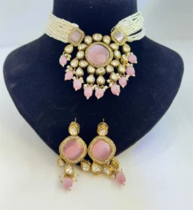 TEA PINK CHOKER SET ...1
