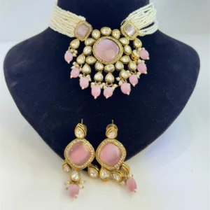 TEA PINK CHOKER SET ...1