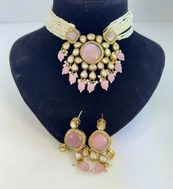 TEA PINK CHOKER SET...2
