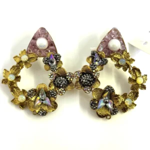 TRIANGULAR PINK EARRINGS