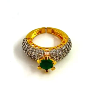 ZIRCONIZN EMERALD RING 2