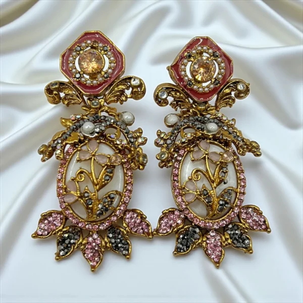 classic pink earrings....