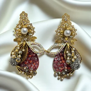 sleek maroon earrings 1