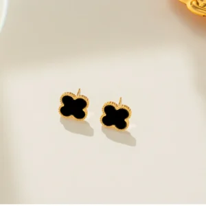 BLACK EAR STUDS2