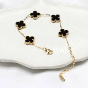 BLACK FLORET BRACELET