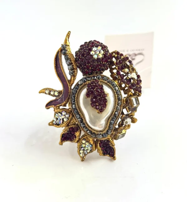 BLOSSOM MAROON RING