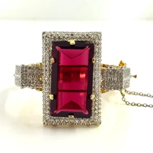BOLD AMETHYST BANGLE
