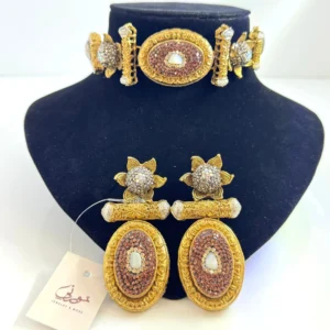 FLORAL BRONZE SET