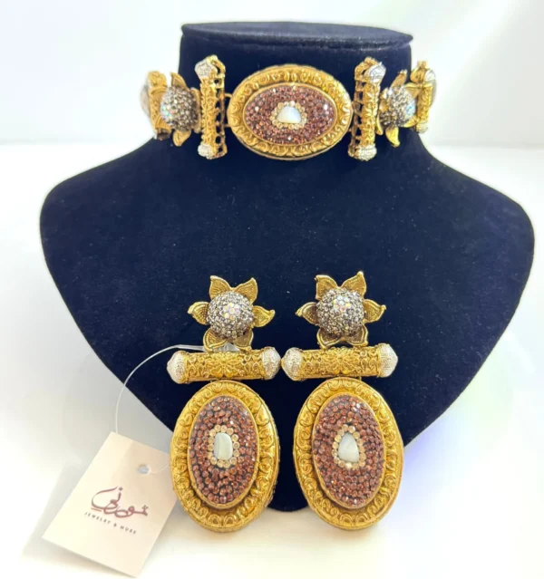 FLORAL BRONZE SET