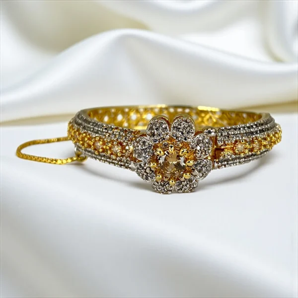 FLORAL CHAMPAGNE BANGLE (2)