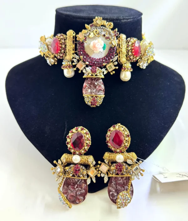 FLORAL MAROON SET ...