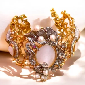 FLORAL PINK BANGLE