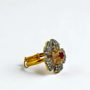 FLORAL RED RING 1..