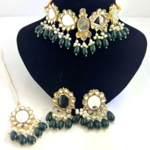 KUNDAN GREEN SET