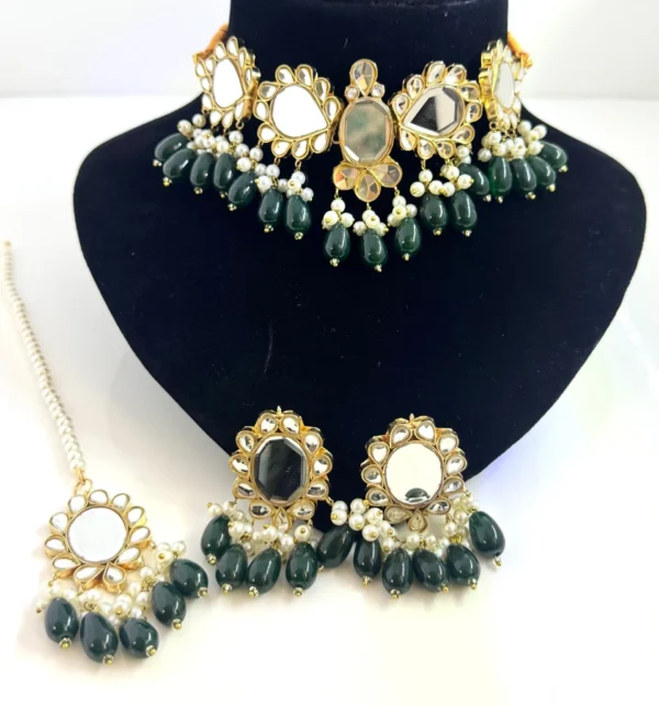 KUNDAN GREEN SET