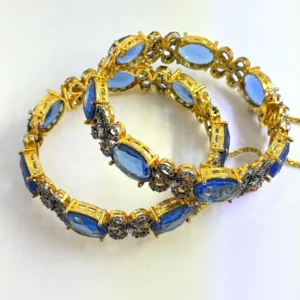 OVAL BLUE BANGLES 2