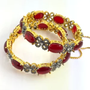 OVAL RUBY BANGLES ...