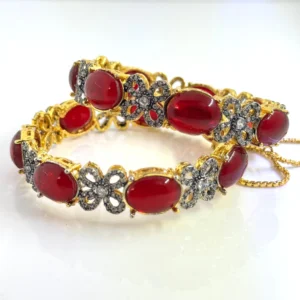 OVAL RUBY BANGLES 2