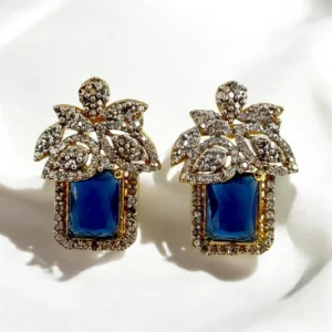 PETAL BLUE EAR STUDS 2