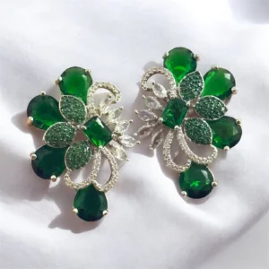 PETAL GREEN STUDS