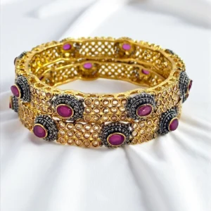 PINK FLORAL BANGLES 2