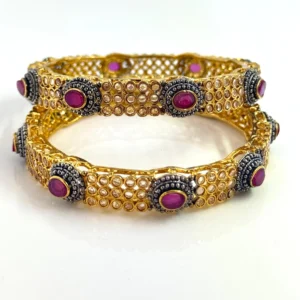 PINK FLORAL BANGLES
