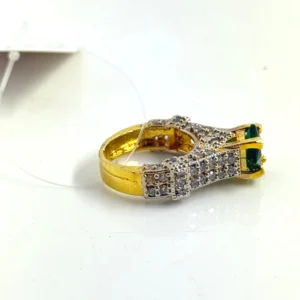 POLKI GREEN RING 1