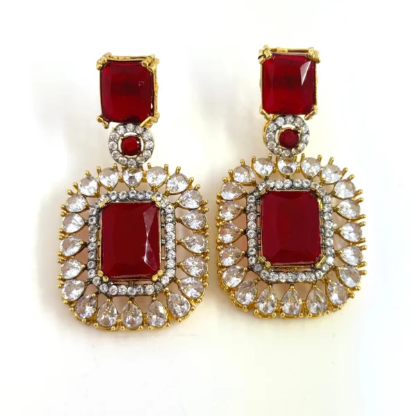 RUBY STONE EARRINGS