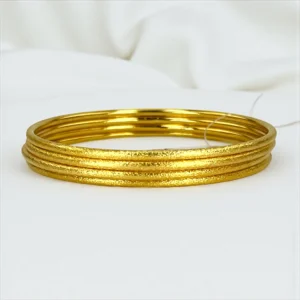 SHIMMERING GOLDEN BANGLES