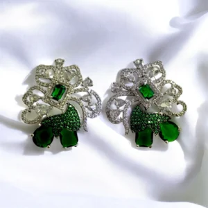 SILVER GREEN STUDS