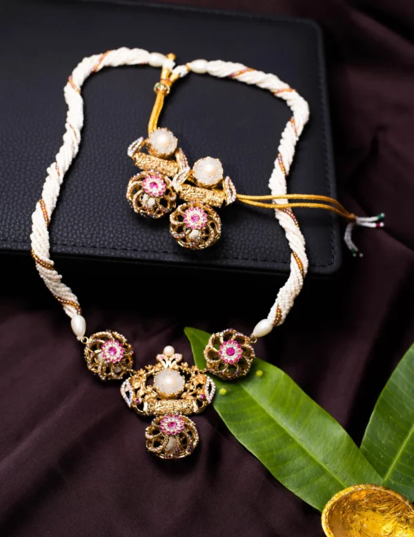 SPIRAL PINK MALA SET