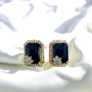STAR BLUE EAR STUDS
