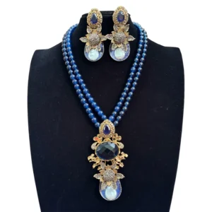 STYLISH BLUE MALA SET