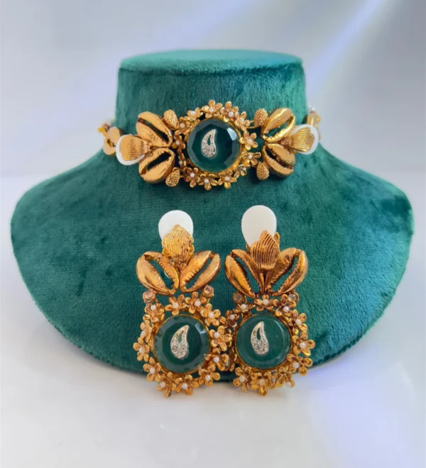 TURQUOISE FLORAL SET
