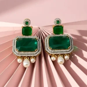 ZIRCONIAN GREEN EARRINGS