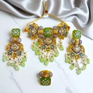 pistachio goldplated set..
