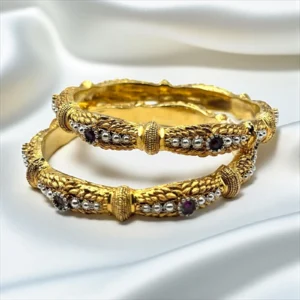 21 K GOLD PURPLE BANGLES