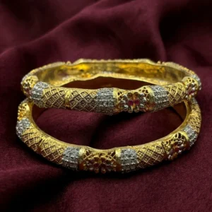 21K GOLD MAROON KARA (1)