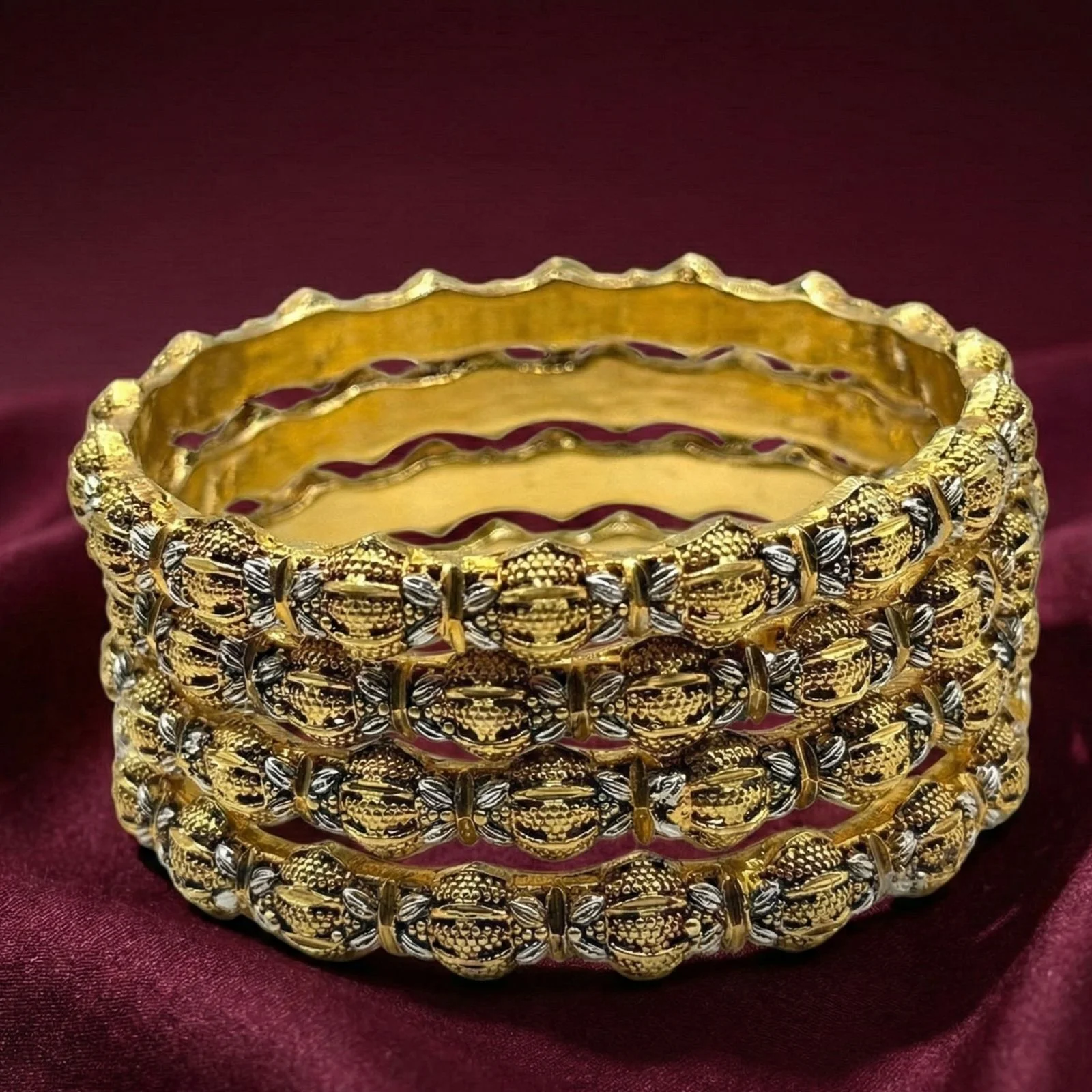 21K GOLD PLATED BANGLES
