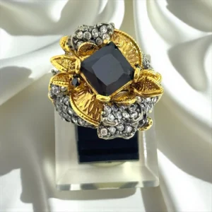 BLACK GOLD PLATED RING