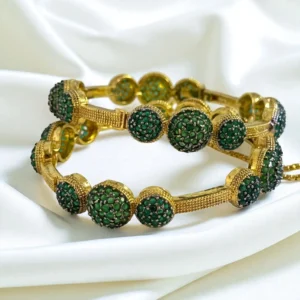 BLOSSOM GREEN BANGLES 1