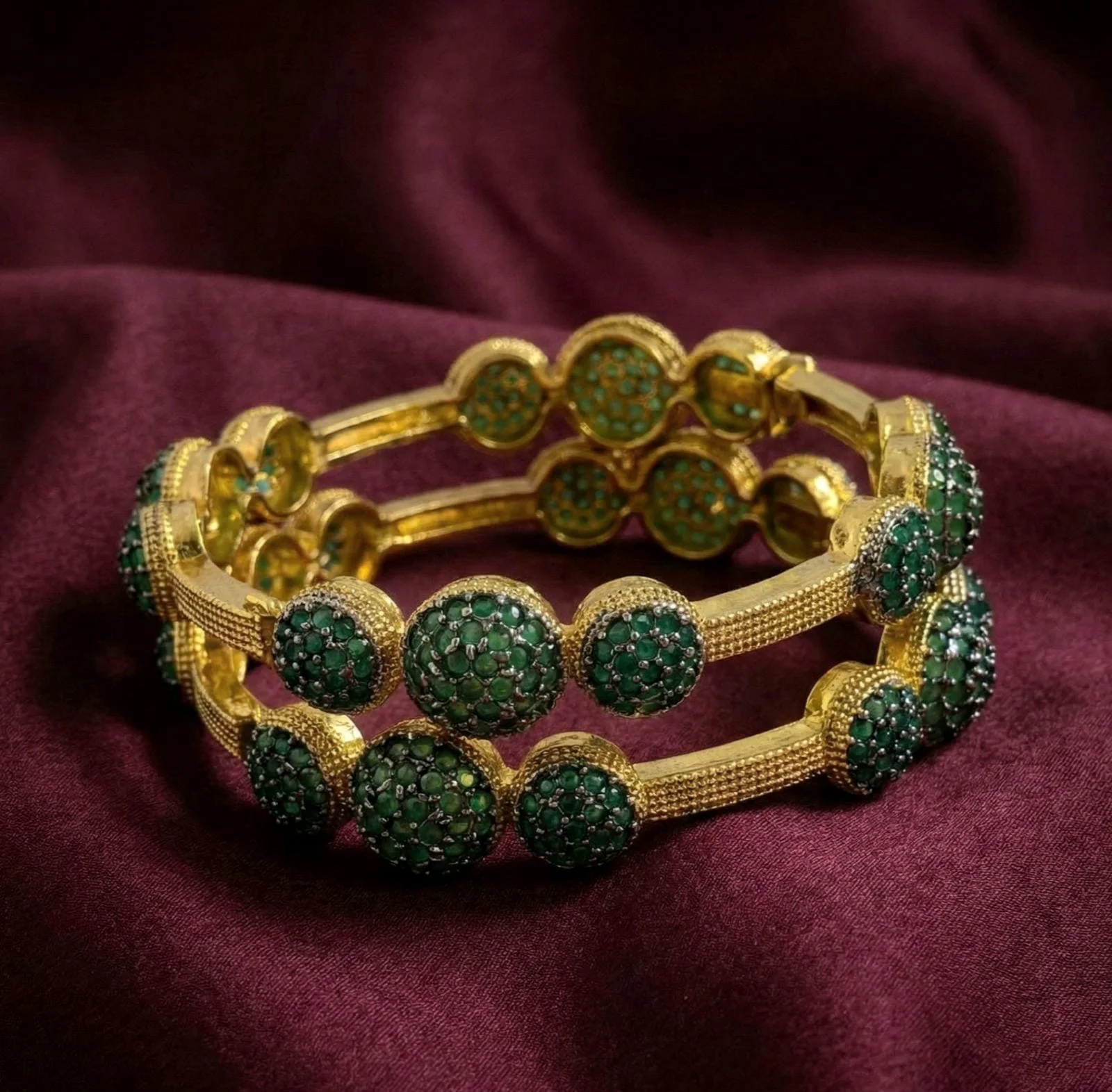 BLOSSOM GREEN BANGLES