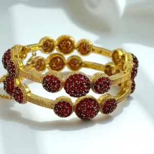 BLOSSOM MAROON BANGLES