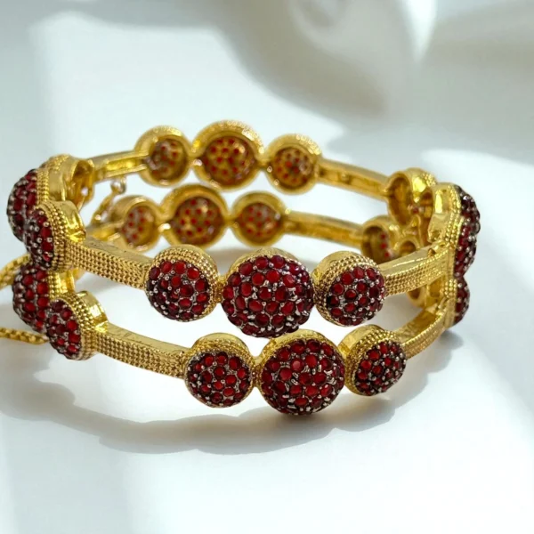 BLOSSOM MAROON BANGLES