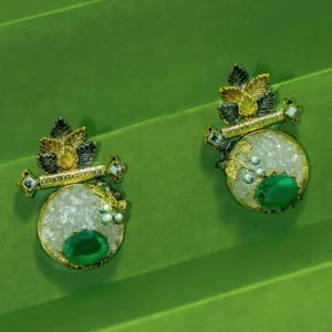 CRUSH GREEN EARRINGS (1)