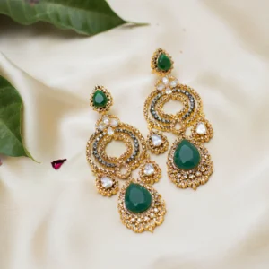 DROP GREEN EARRINGS 2