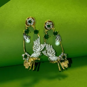 EMERALD DESIGNER EARINGS
