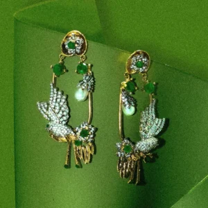 EMERALD DESIGNER EARRINGS